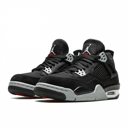 Air Jordan 4 Retro SE Black Canvas (GS)