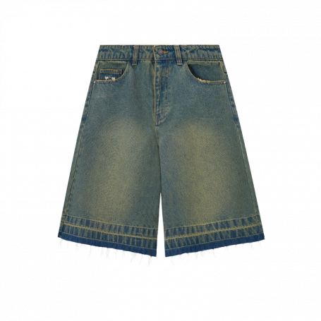 Шорты Nude Project Old Baggy Basic Shorts Denim Medium Indigo