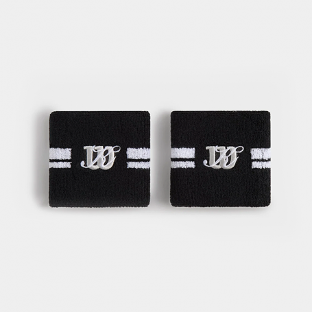 Напульсник Kith for Wilson Stripe Sweatband Black