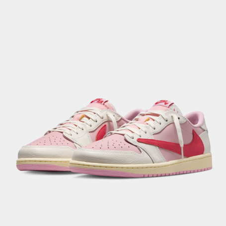 Кроссовки Air Jordan 1 Retro Low OG SP Travis Scott Sail Tropical Pink