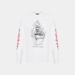 Лонгслив Gallery Dept The World Is Ours L/S Clean White
