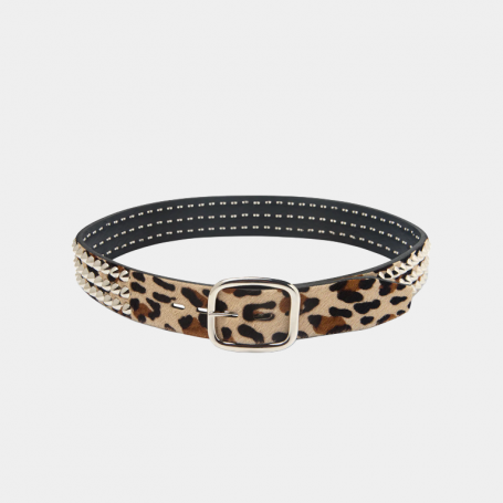 Ремень Gallery Dept Studded Belt Cheetah