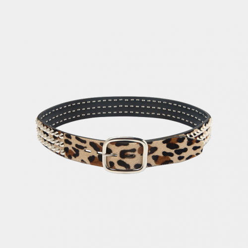 Ремень Gallery Dept Studded Belt Cheetah