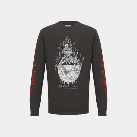 Лонгслив Gallery Dept The World Is Ours L/S Vintage Black