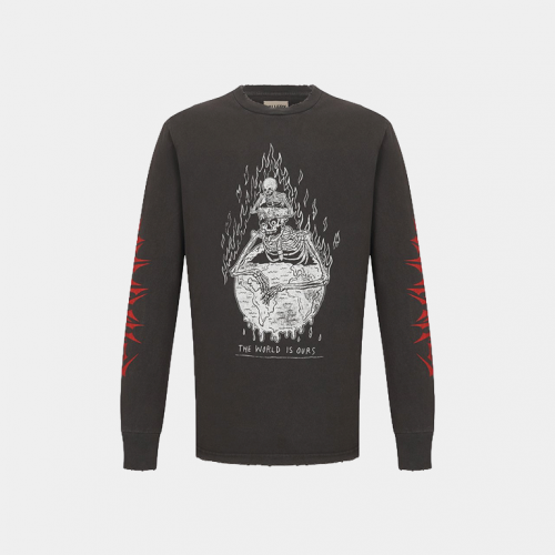 Лонгслив Gallery Dept The World Is Ours L/S Vintage Black