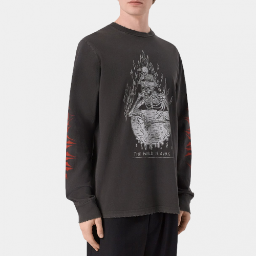 Лонгслив Gallery Dept The World Is Ours L/S Vintage Black