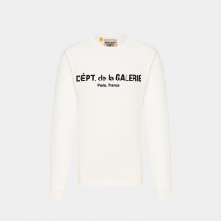 Лонгслив Gallery Dept French Logo Lux Long Sleeve Tee Washed Cream