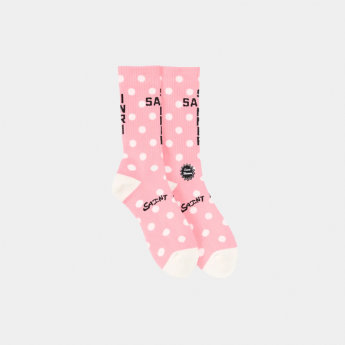 Носки Saint Mxxxxxx Sinner Dot Socks Pink/White