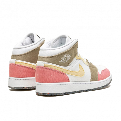 Air Jordan 1 Mid SE Pastel Vivid Green Grind (GS)