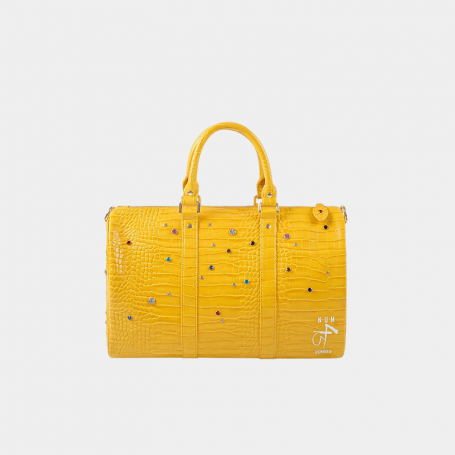 Сумка S45 Crocodile Effect Travel Bag Yellow
