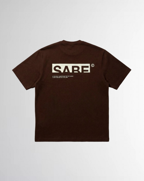 Футболка Sabe Logo T-shirt Brown