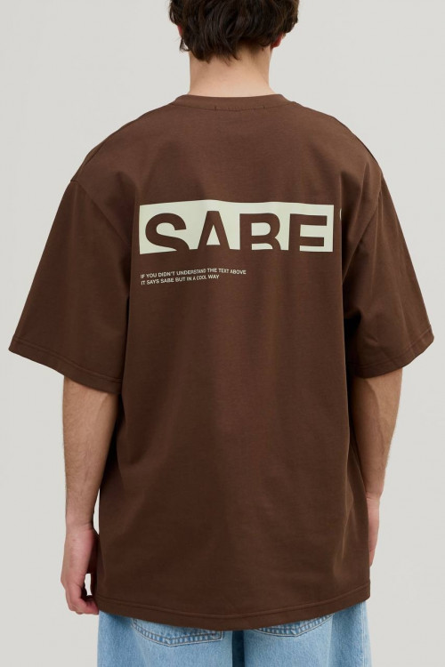Футболка Sabe Logo T-shirt Brown