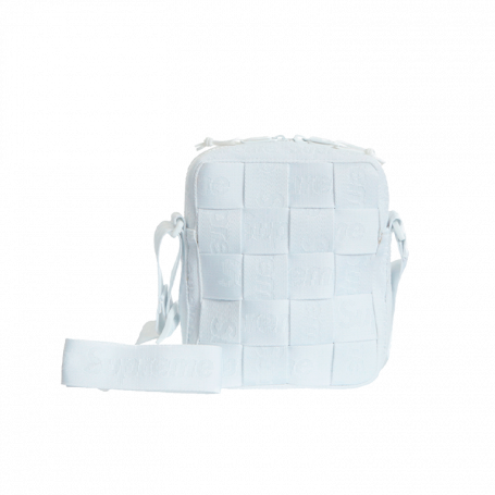 Supreme Woven Shoulder Bag White