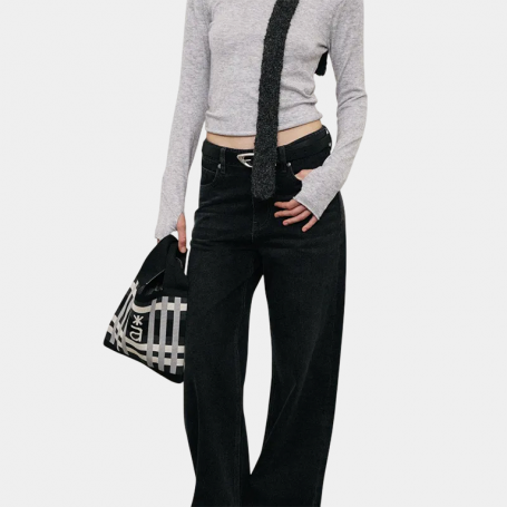 Шопер Roaringwild Arch Woven Handbag Black