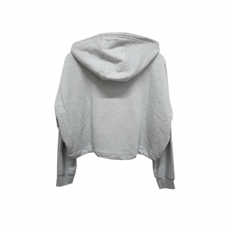 Зип-худи Prada Cropped Knit Zip-Hoodie Heather Grey