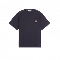 Футболка Stone Island T-Shirt A Manches Courtes Logo Dark Navy
