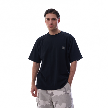 Футболка Stone Island T-Shirt A Manches Courtes Logo Dark Navy