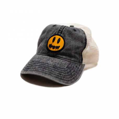 Drew House Unisex Peaked Cap Grey/White