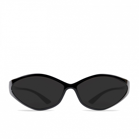 Balenciaga 90s Oval Sunglasses Black