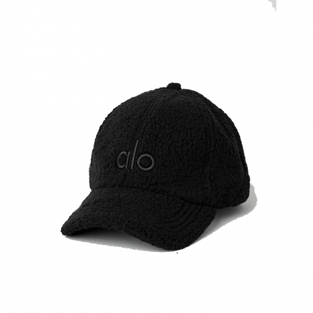 Alo Yoga Micro Sherpa Off-Duty Cap Black