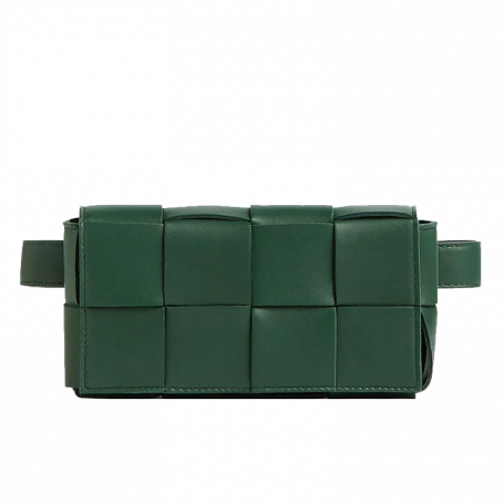 Bottega Veneta Intrecciato Cassette Belt Bag Green