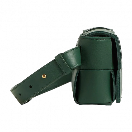 Bottega Veneta Intrecciato Cassette Belt Bag Green