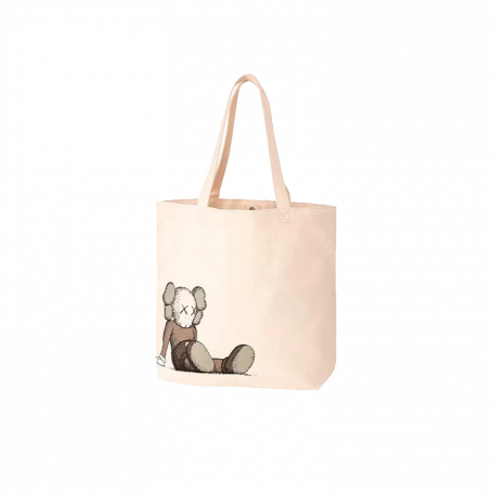 KAWS x Uniqlo Holiday Tote Bag Natural