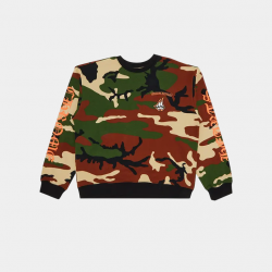 Свитшот Chrome Hearts Matty Boy Caution Crewneck Camo