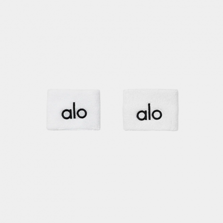 Напульсники Alo Yoga Glow Wristband (2-Pack) White