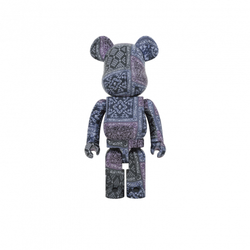 Bearbrick x BAPE Black Bandana 1000%