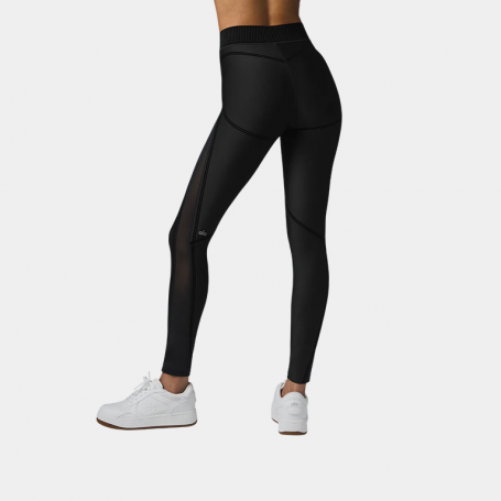 Леггинсы Alo Yoga Airlift Mesh Line Up High-Waist Legging Black