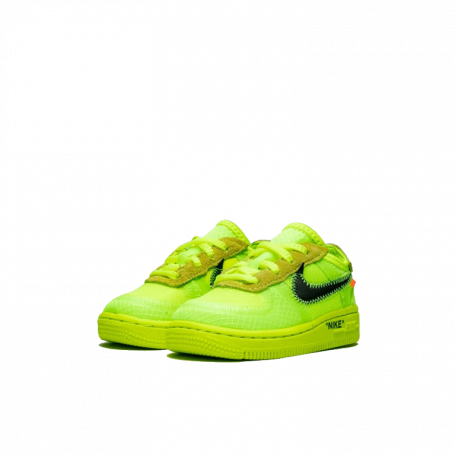 Nike Air Force 1 Low Off-White Volt (Infant) (Kids)