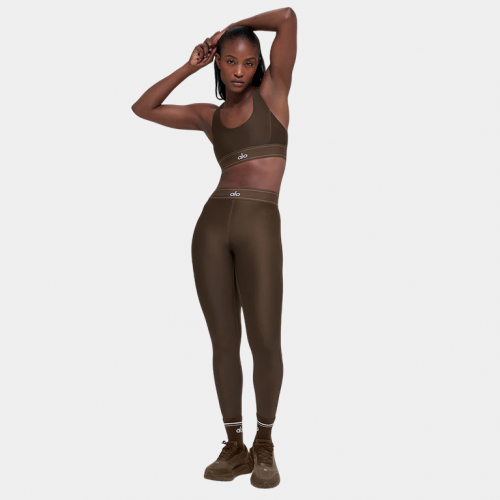 Леггинсы Alo Yoga Airlift High-Waist Suit Up Legging Espresso