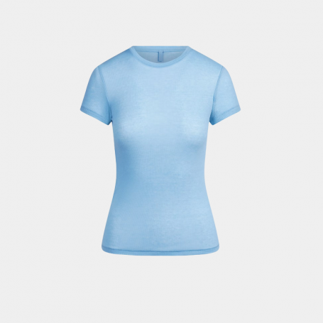 Футболка SKIMS Sheer Cotton T-Shirt Blue Bell