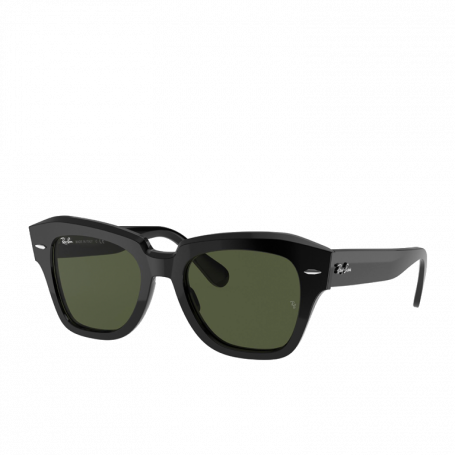 Ray-Ban Sunglasses State Street RB-2186 Black G-15 Green