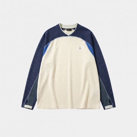 Свитер Roaringwild Arch Contrast Color Sweater Beige