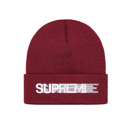 Supreme Motion Logo Beanie (SS23) Burgundy