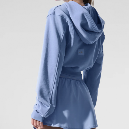 Зип-худи Alo Yoga Sweet Escape Zip Up Hoodie Crystal Clear Blue
