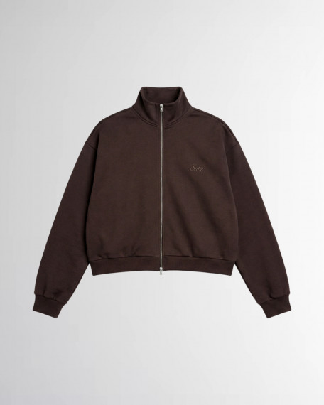 Анорак на молнии Sabe Full Zip-Up Sweatshirt Brown