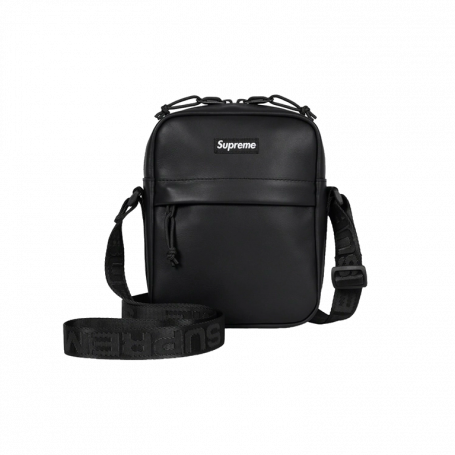 Supreme Shoulder Leather Bag Black