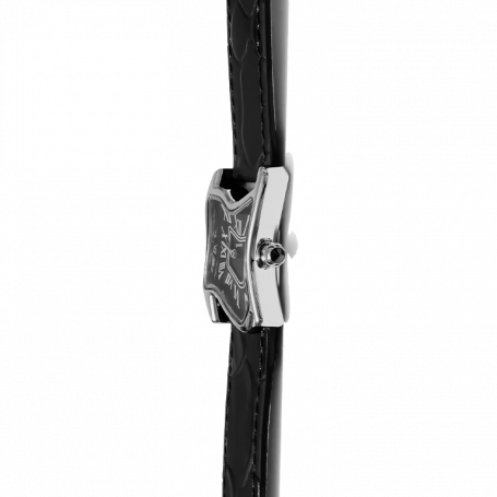 Часы Laphont Square Melting Watch Silver Small Dial Edition Black