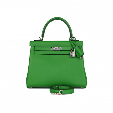 Hermès Kelly 25 Vert Yucca Epsom Palladium Hardware