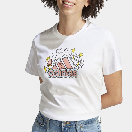 Футболка Adidas Women Doodle Fill Tee White