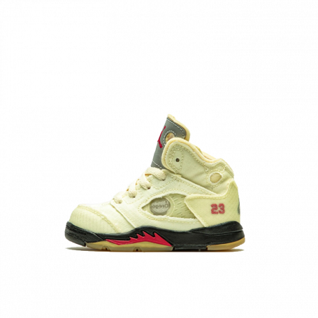 Air Jordan 5 Retro Off-White Sail (TD) (Kids)