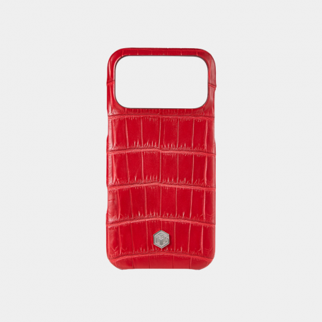 Чехол Marina De Golle Crocodile Leather Case Red