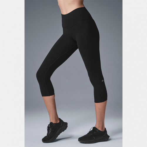 Леггинсы капри Alo Yoga High-Waist Airbrush Capri Black