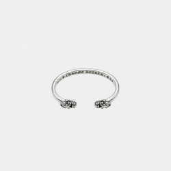 Браслет Chrome Hearts Double Dog Bangle Silver Bracelet