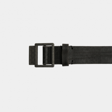 Ремень MasonPrince Metal Buckle Leather Black