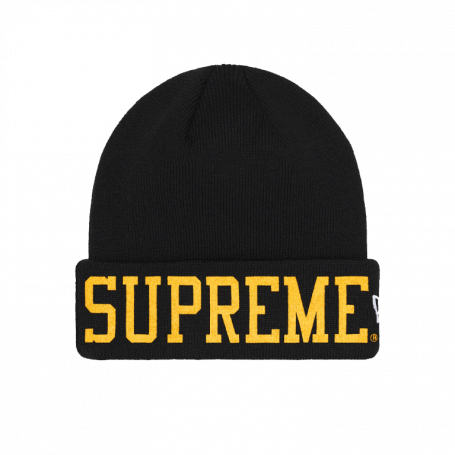 Supreme New Era Varsity Beanie Black