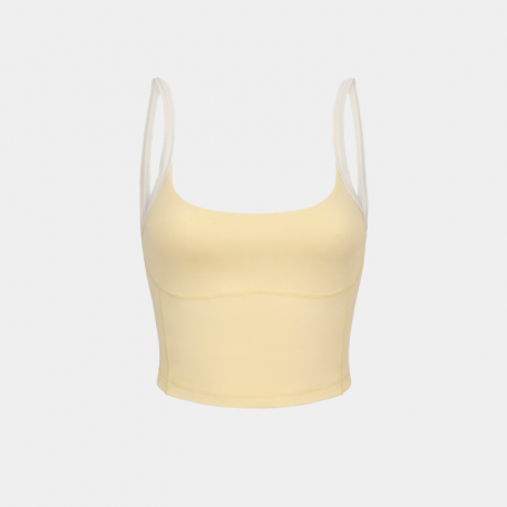 Топ Bo+Tee Cropped Tank Top Lemon